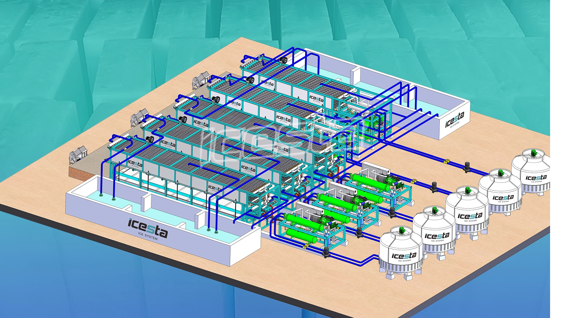 دراسة حالة: ICESTA تبني مصنعًا للتبريد المباشر في جميع الأحوال الجوية بقدرة 120 طنًا يوميًا في الحديدة، اليمن