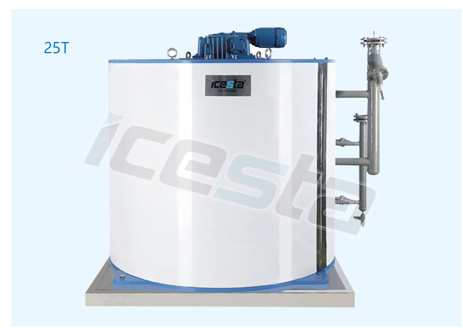 Icesta Ice Flake Maker Drum 10tons جهاز تبخير الثلج الصناعي بسعر المصنع 10000 دولار - 20000 دولار