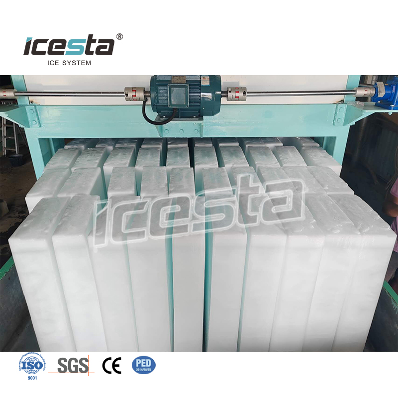 آلة تصنيع قوالب الثلج ذات التبريد المباشر ICESTA بقدرة 13.5 طن/يوم