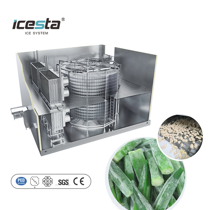 ICESTA Industrial Single Firm Fruple for Seafood ، تصميم جديد ، تشغيل سهل ، أوتوماتيكي
