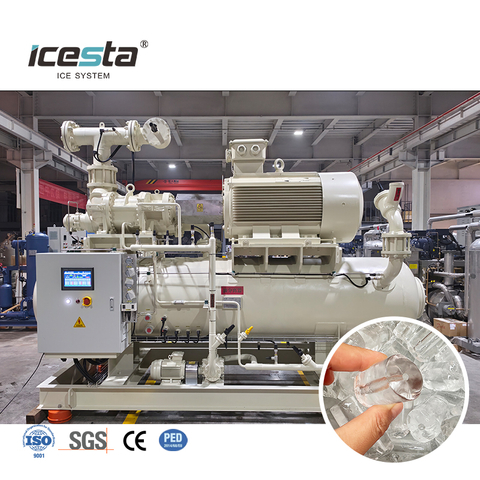 وحدة ضاغط تبريد الأمونيا ICESTA لصانعة الثلج والغرفة الباردة