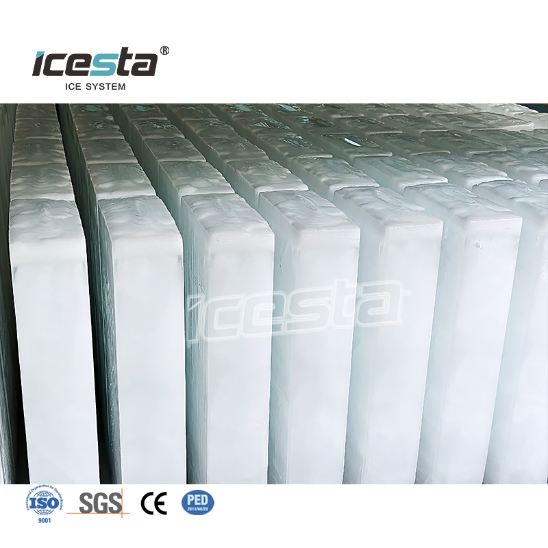 ICESTA آلة تصنيع قوالب الثلج ذات التبريد المباشر الصناعي ذات الجودة العالية وتوفير الطاقة الطويلة 15 طن 