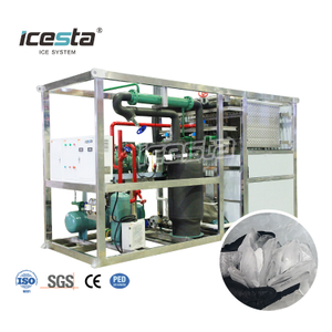 آلة تصنيع ألواح الثلج الصناعية الأوتوماتيكية ICESTA 10 طن 304SS