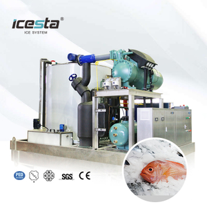 ICESTA 8-15 Ton Industrial Flake Ice Machine with R404A Compressor