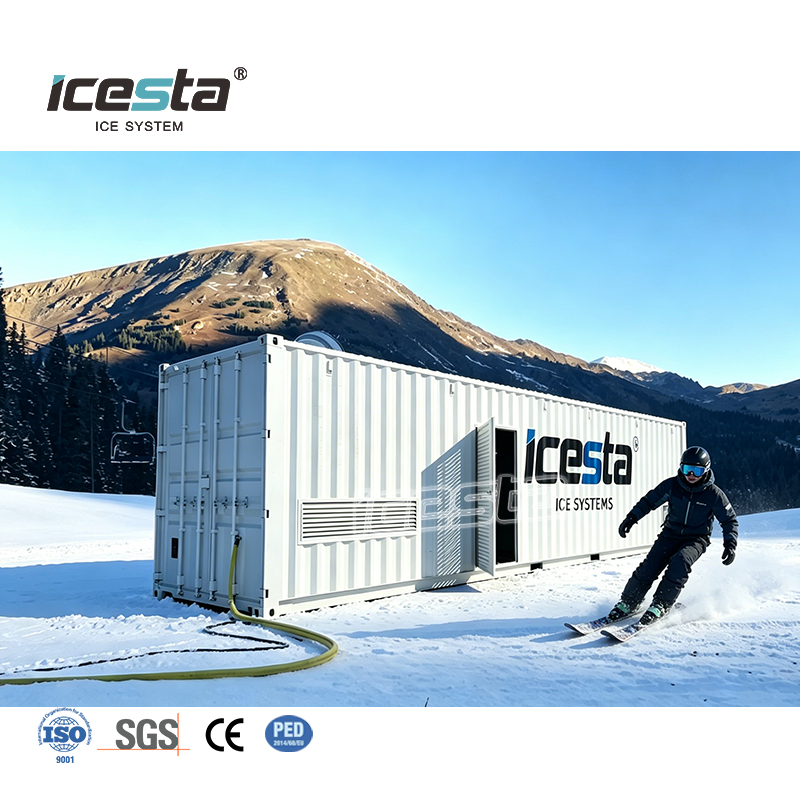 نظام ثلج صناعي فعال من حيث التكلفة لجميع المواسم من شركة ICESTA الاحترافية