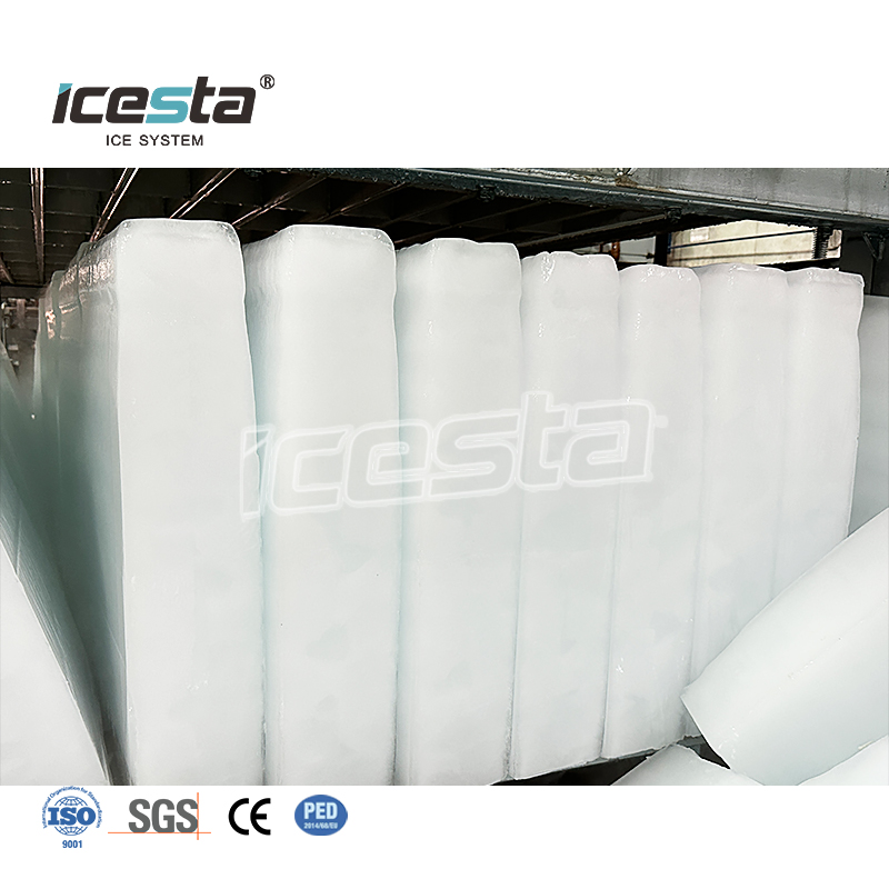 آلة تصنيع قوالب الثلج بالتبريد المباشر ICESTA 1-5t السعة اليومية