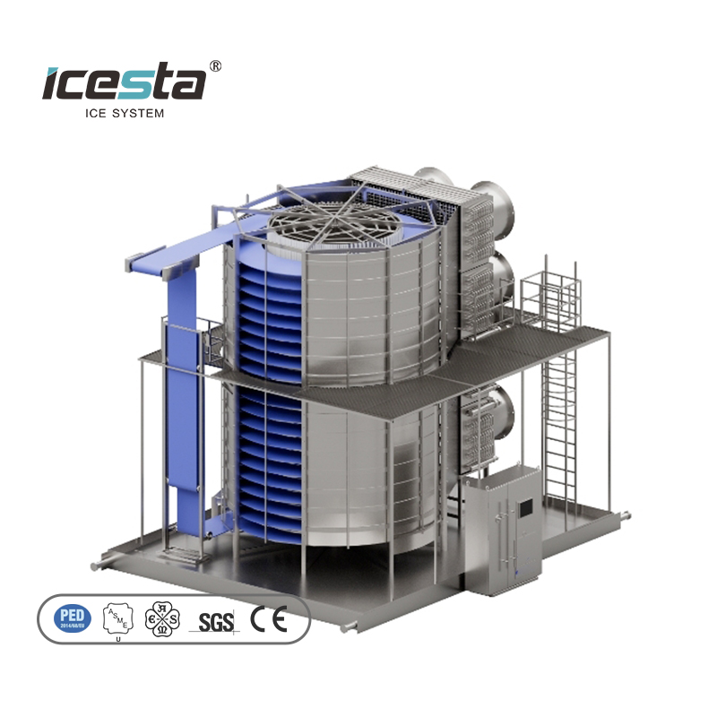 ICESTA Industrial Self-Seld Firm Fruezer ، Automatic Adure ، SPORAL FREYZER ، SUMPACT و HYGIENIC 